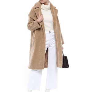 Maje sherling teddy bear coat